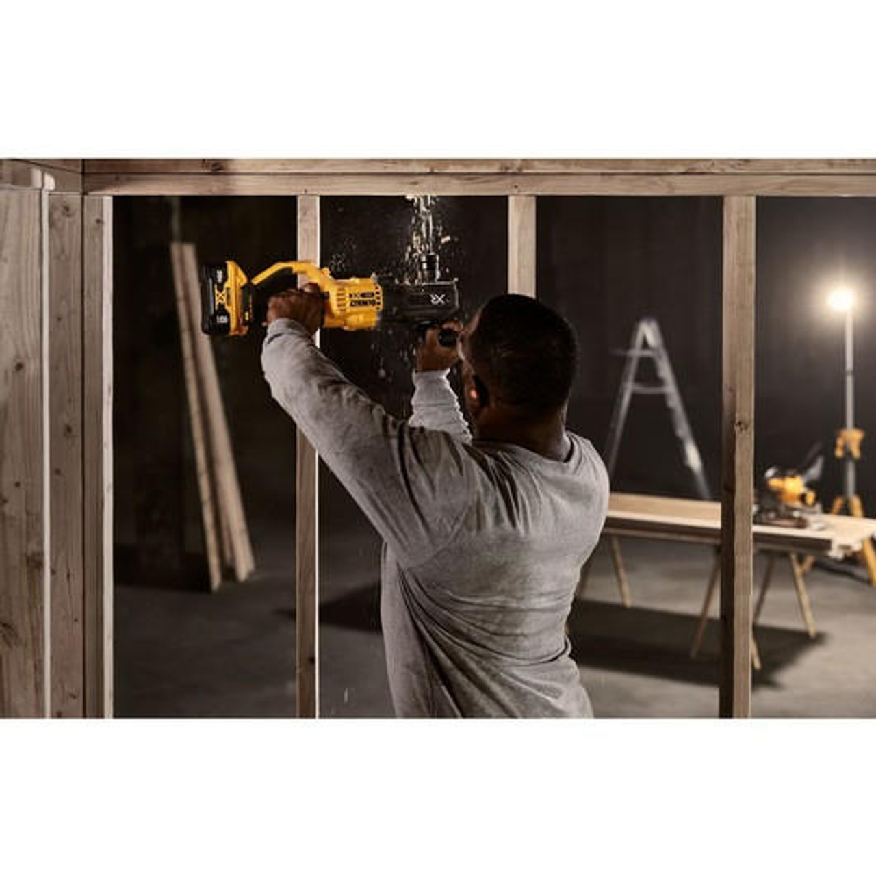 Dewalt 20V MAX* XRÂ® Brushless Cordless 7/16 in. Compact Quick Change Stud and Joist Drill with POWER DETECTâ„¢ (Tool Only) DCD443B 