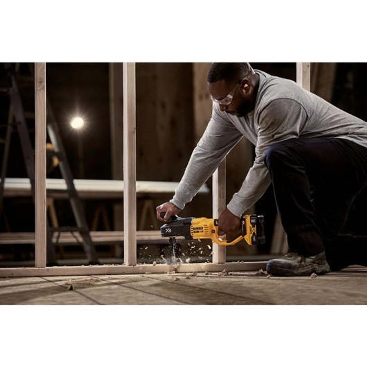 Dewalt 20V MAX* XRÂ® Brushless Cordless 7/16 in. Compact Quick Change Stud and Joist Drill with POWER DETECTâ„¢ (Tool Only) DCD443B 