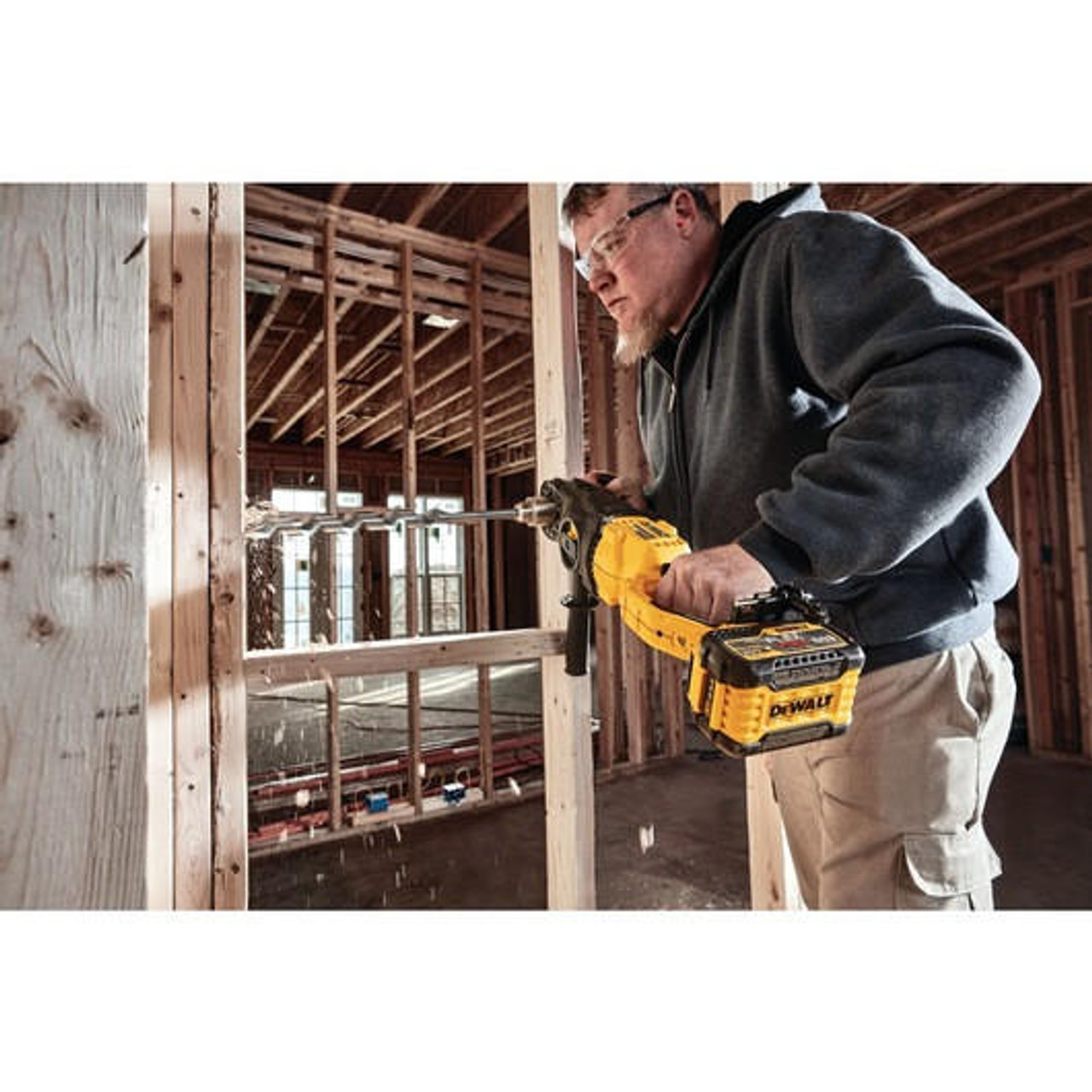 Dewalt DEWALT 60V MAX* In-Line Stud and Joist Drill With E-CLUTCHÂ® System Kit DCD470X1 