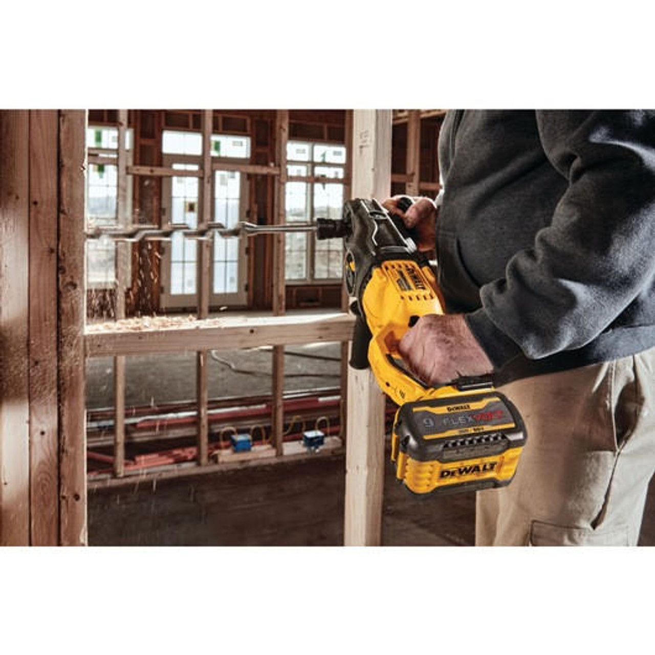 Dewalt DEWALT 60V MAX* Brushless Quick-Change Stud and Joist Drill With E-ClutchÂ® System Kit) DCD471X1 
