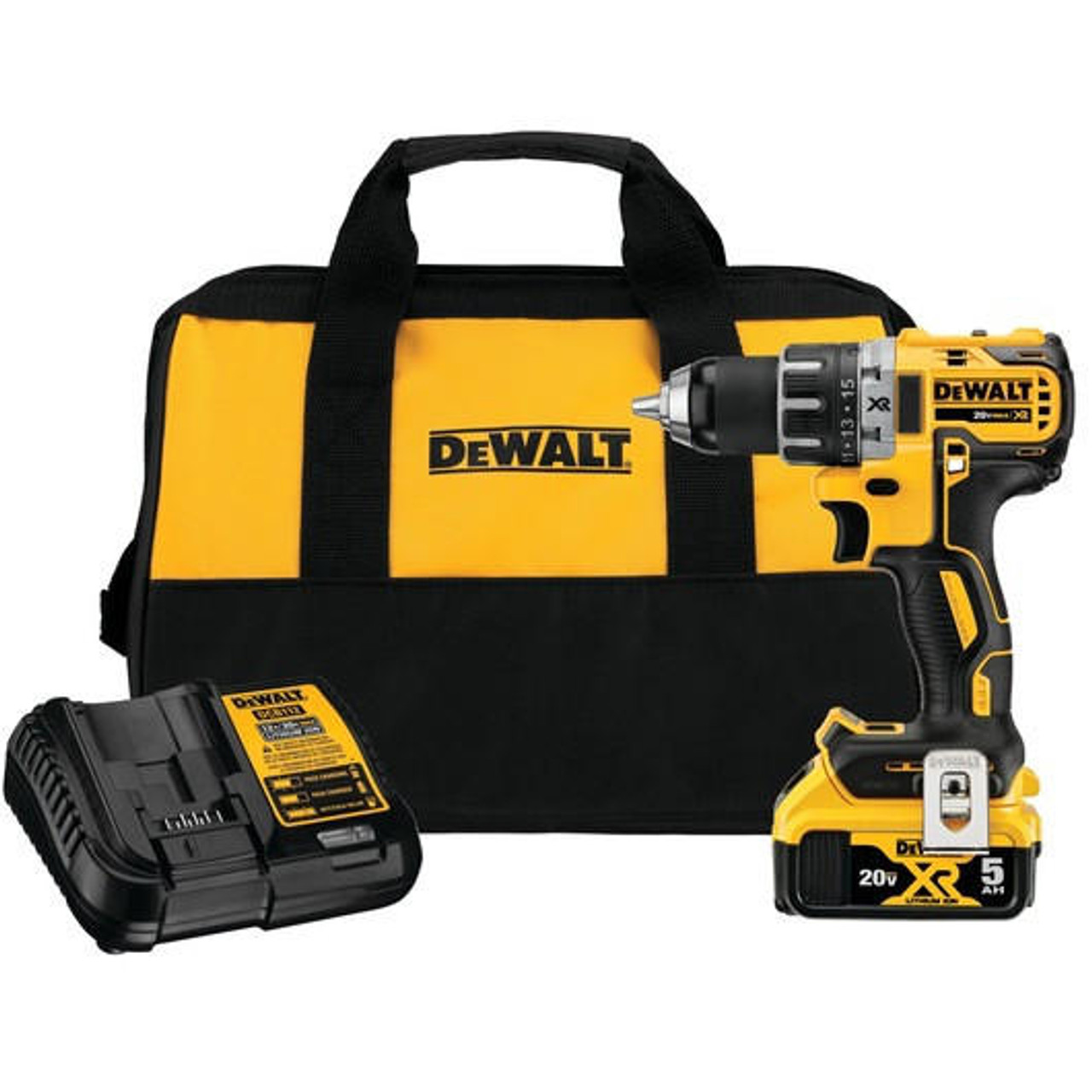 Dewalt DEWALT 20V MAX* XRÂ® Brushless 1/2 in Cordless Drill/Driver Kit DCD791P1 