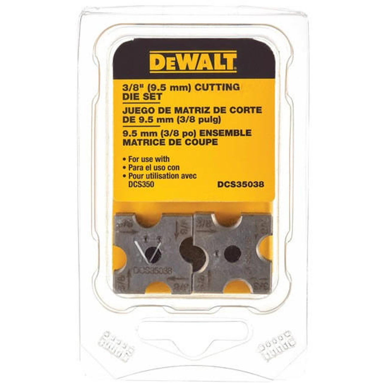 Dewalt DEWALT DCS35038 3/8" Replacement Cutting Die Set for the DCS350 Threaded Rod Cutting Tool 