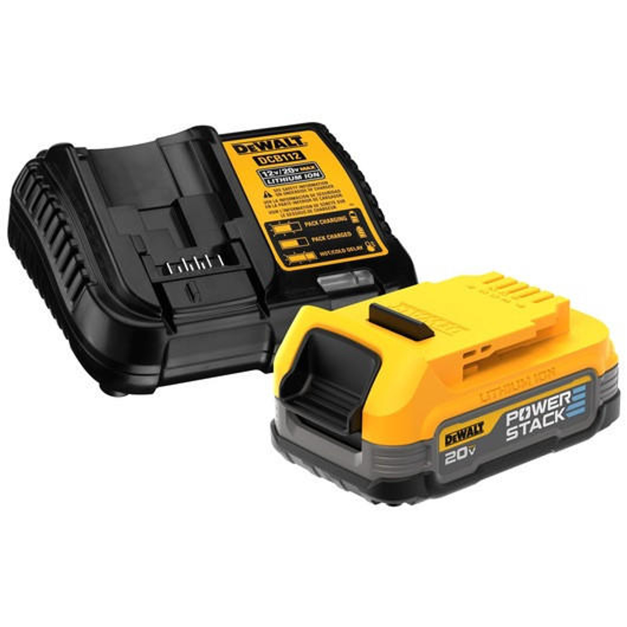 Dewalt DEWALT 20V MAX Starter Kit With DEWALT POWERSTACK Compact Battery and Charger DCBP034C 