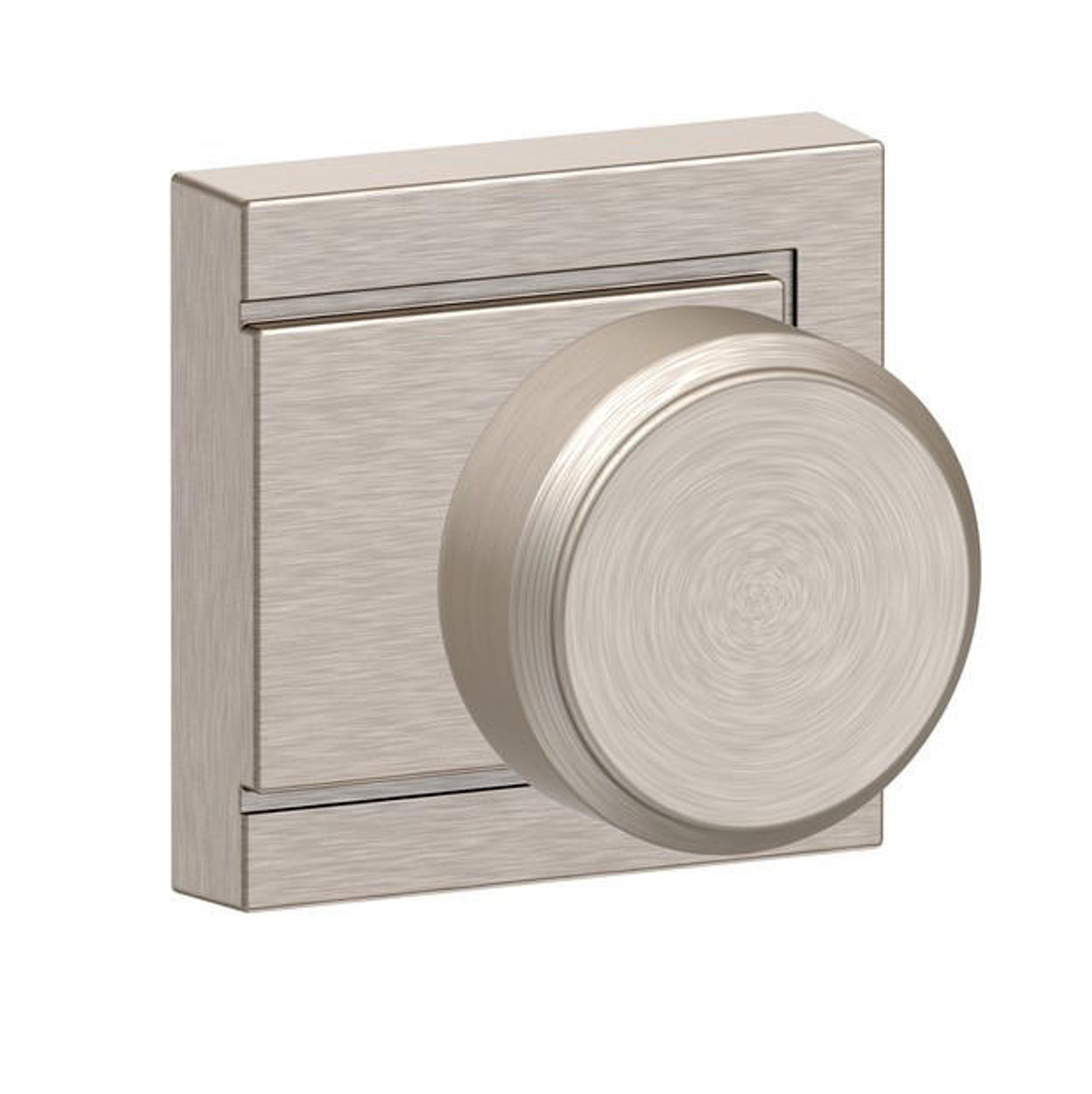  Schlage Lock F-Series Passage Knob Bowery Series with a Upland Rosette 