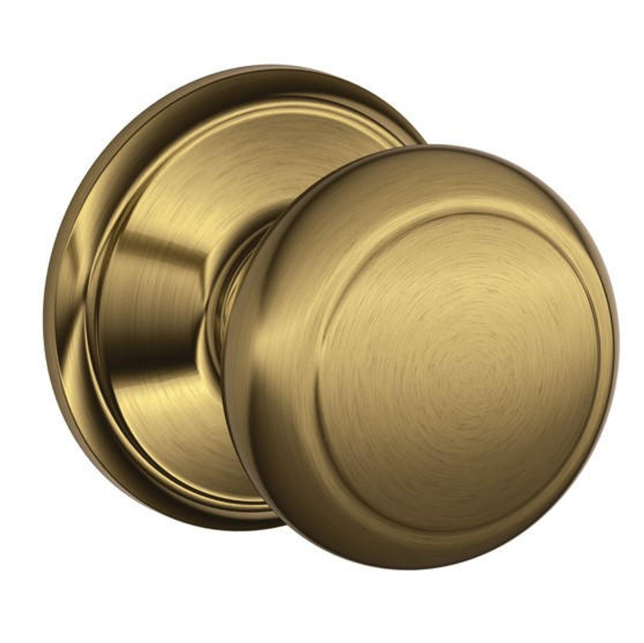  Schlage Lock F-Series Passage Knob Andover Series with a Standard Rosette 