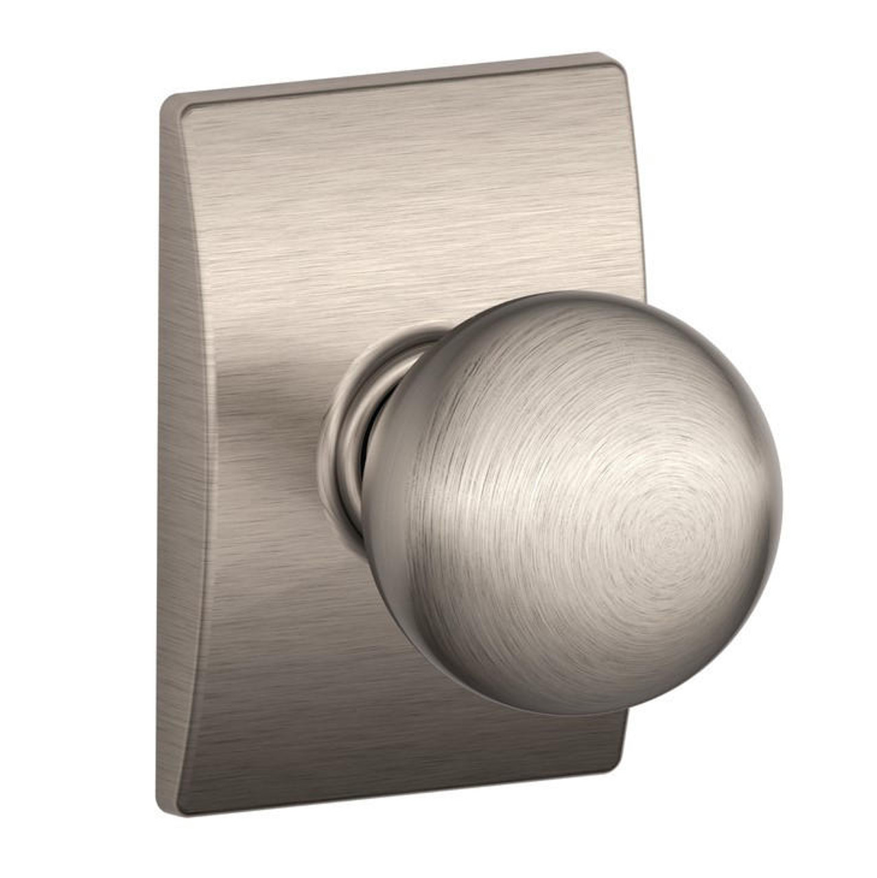  Schlage Lock F-Series Passage Knob Orbit Series with a Century Rosette 