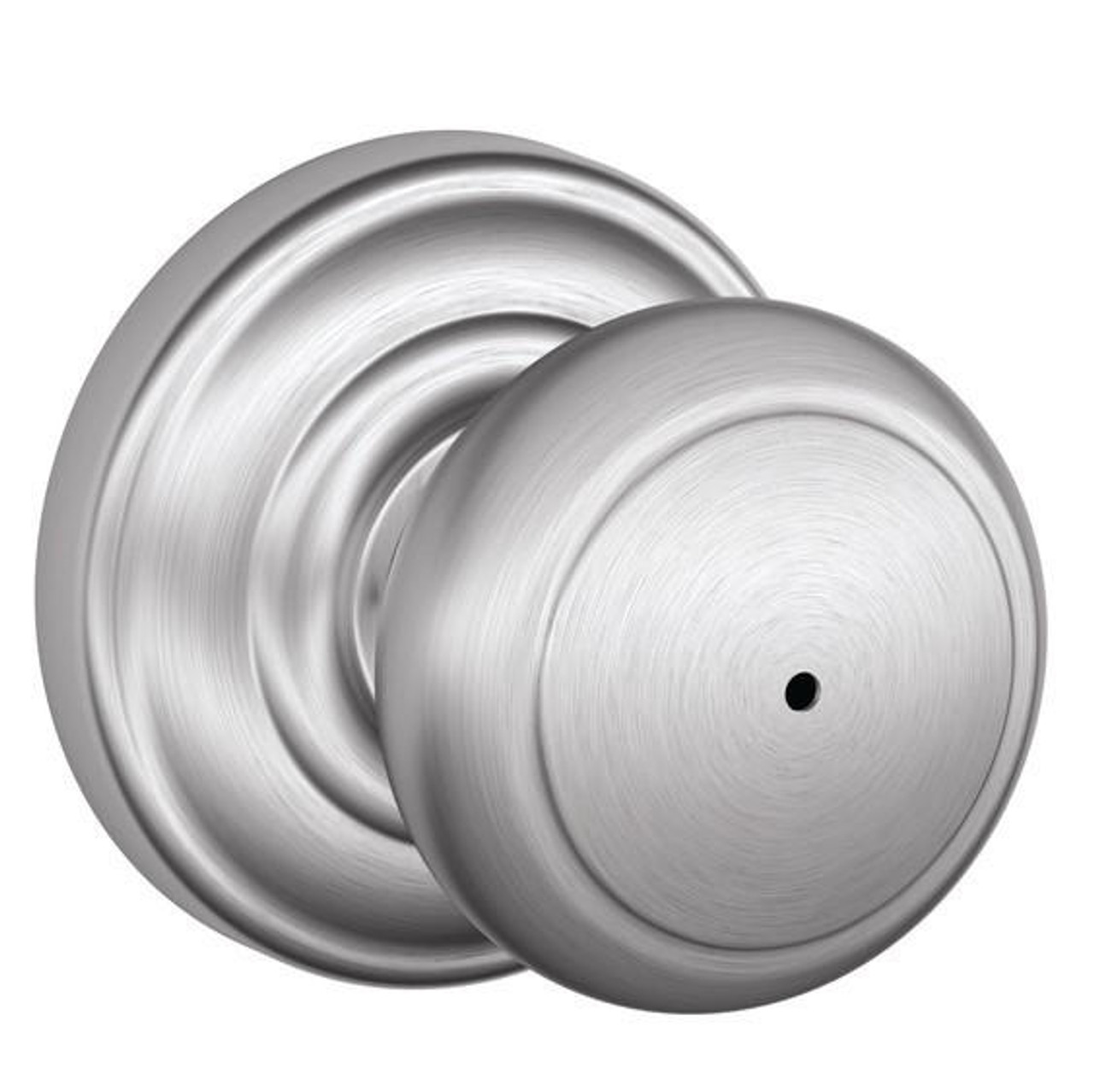 Schlage Lock Schlage F40 Series Privacy Knob Andover Series with a Andover Rosette 