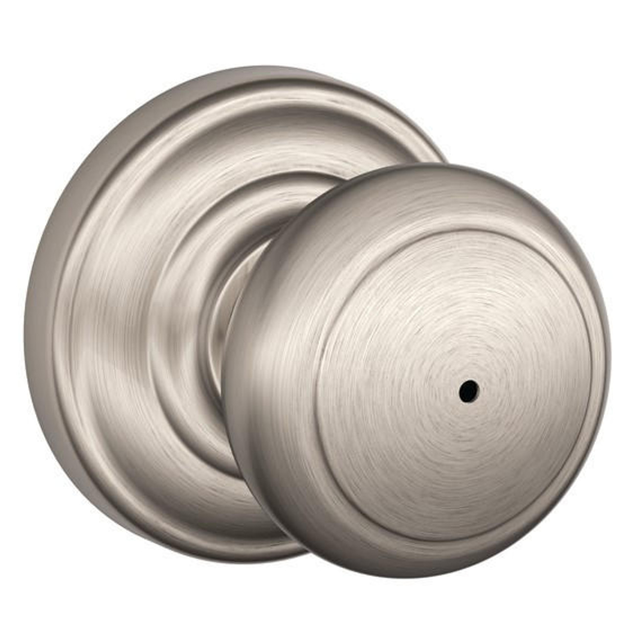 Schlage Lock Schlage F40 Series Privacy Knob Andover Series with a Andover Rosette 