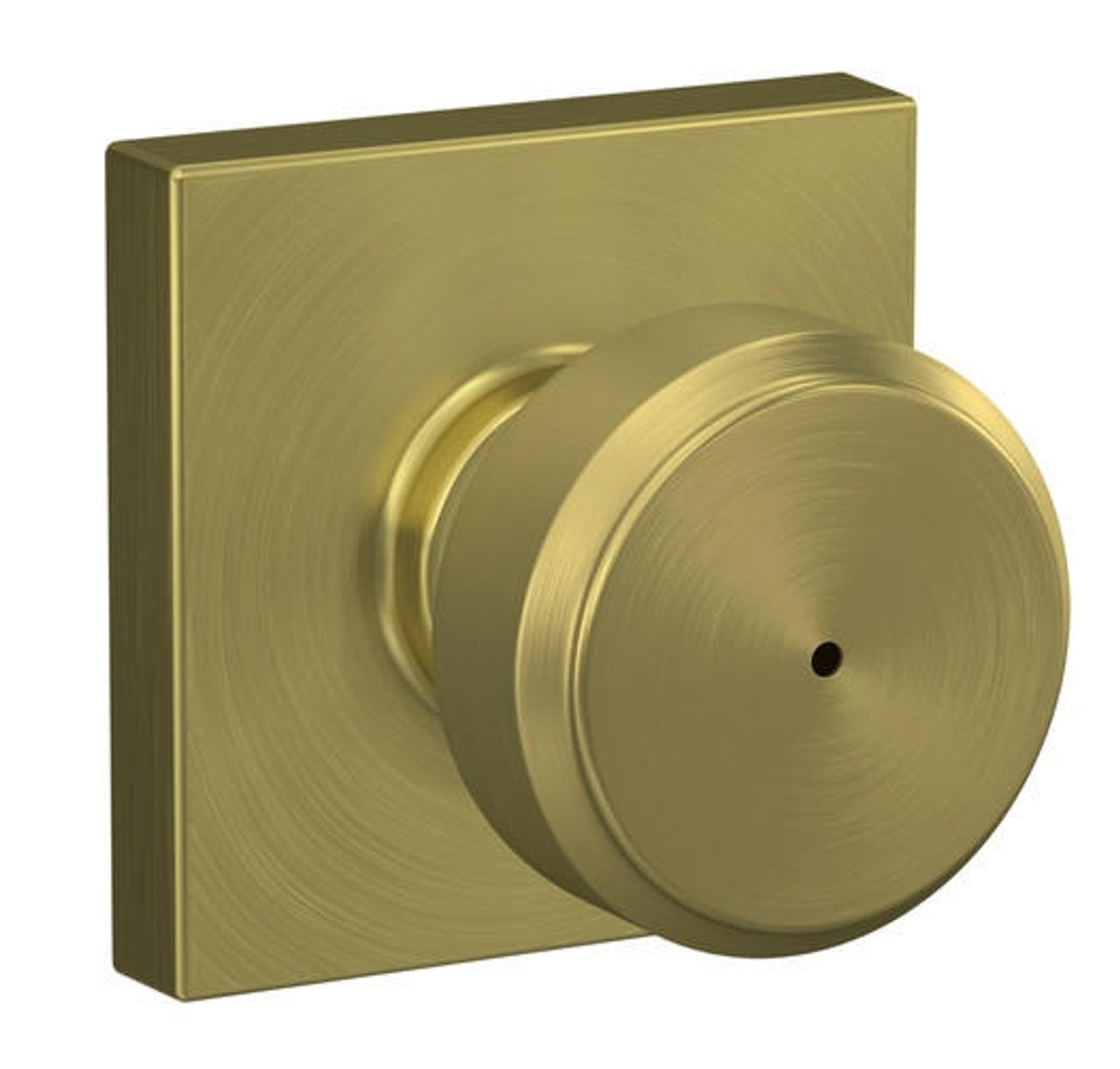 Schlage Lock Schlage F40 Series Privacy Knob Bowery Series with a Collins Rosette 