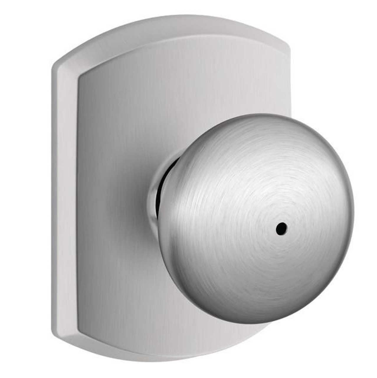 Schlage Lock Schlage F40 Series Privacy Knob Plymouth Series with a Greenwich Rosette 