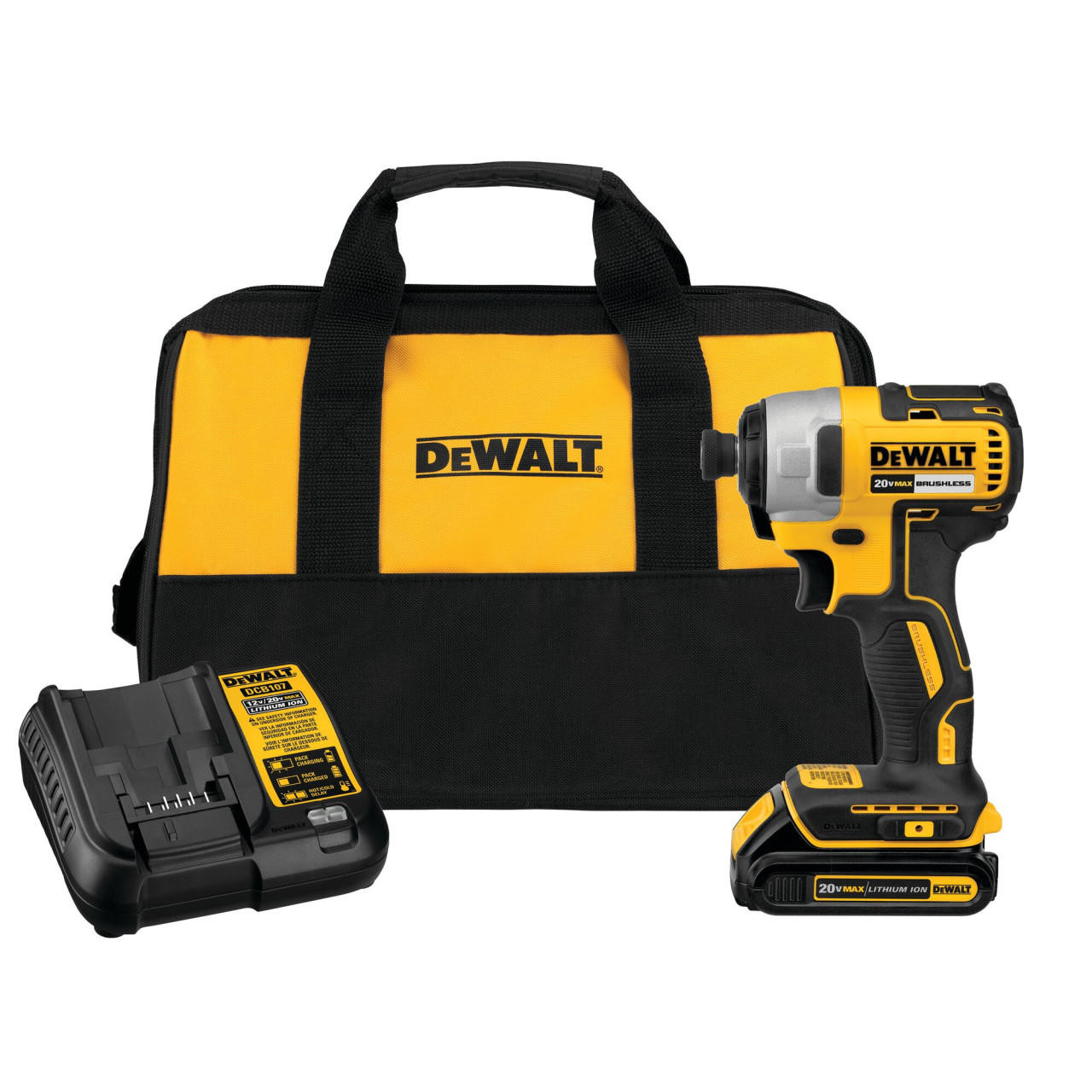 Dewalt DEWALT 20V MAX Brushless Impact Driver Kit DCF787C1 