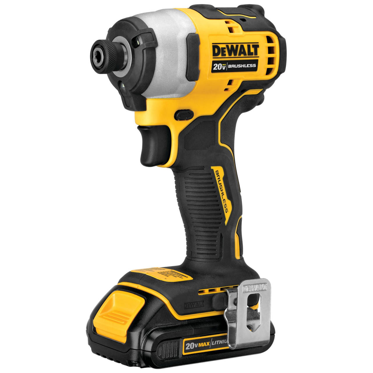 DEWALT Atomic 20V Max* Brushless Cordless Compact 1/4 In. Impact