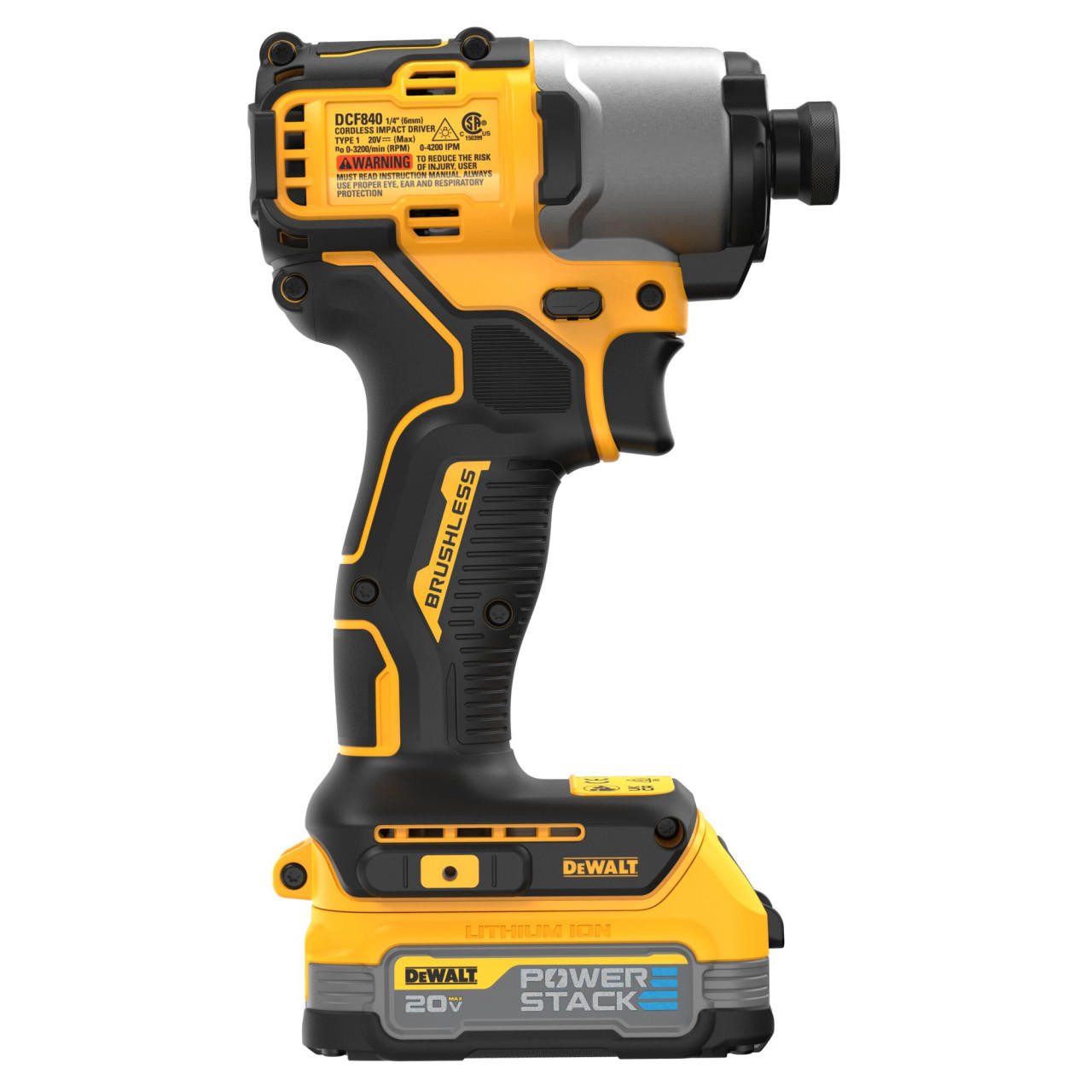 Dewalt DEWALT 20V Brushless Impact Driver Kit DCF840E1 