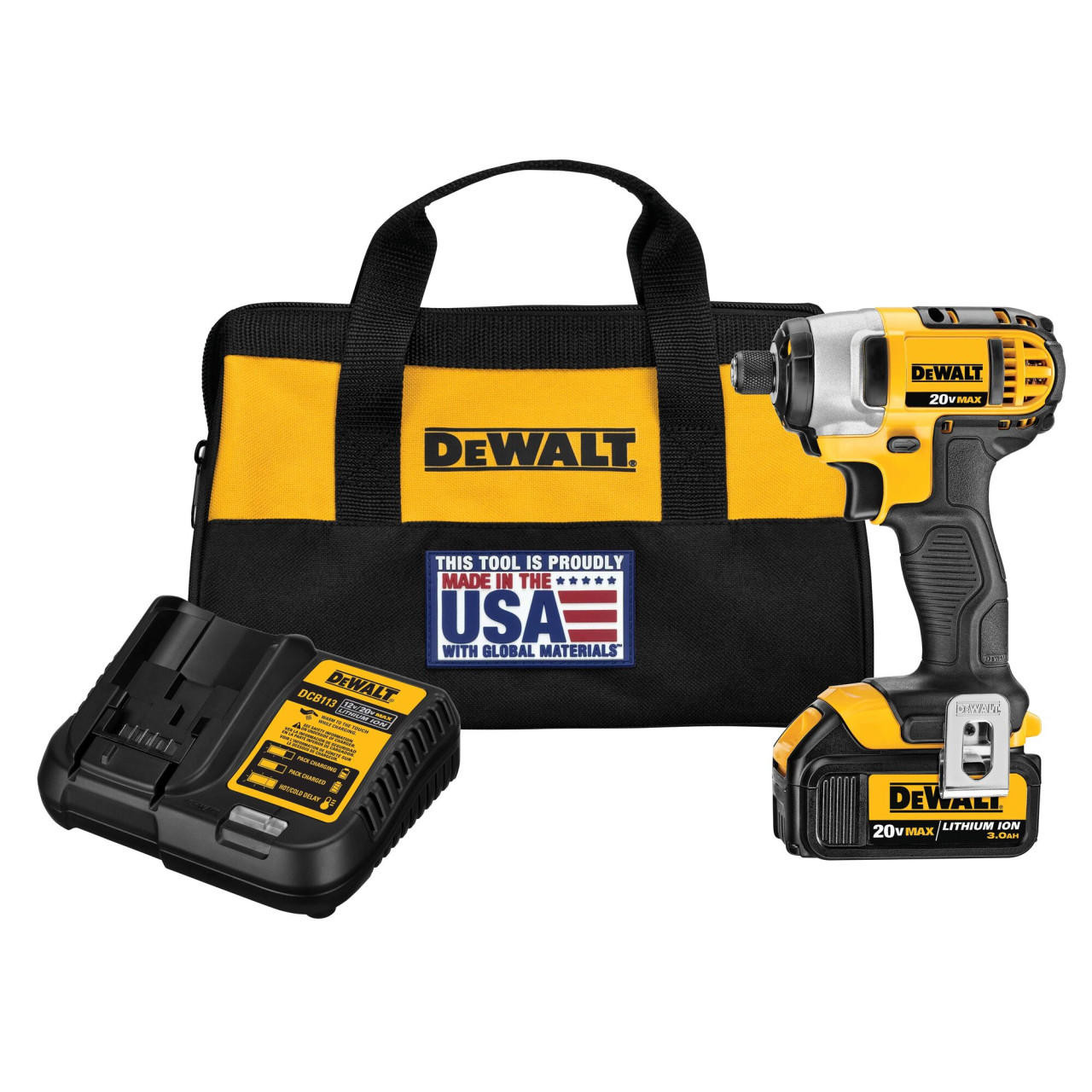 Dewalt DEWALT 20V MAX 1/4" Impact Driver Kit DCF885L1 