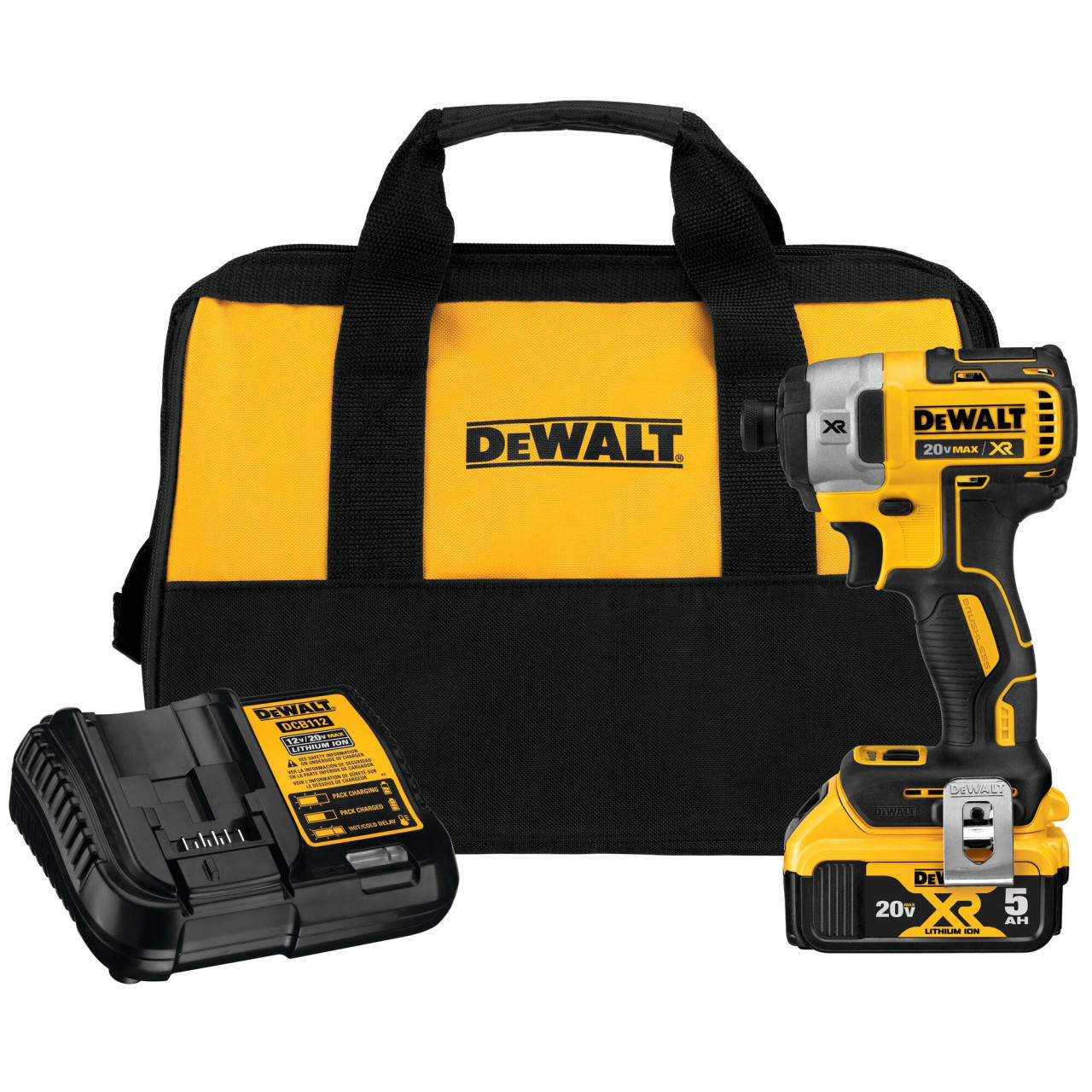 Dewalt DEWALT 20V Max Xr 1/4 In. 3-Speed Impact Driver Kit DCF887P1 