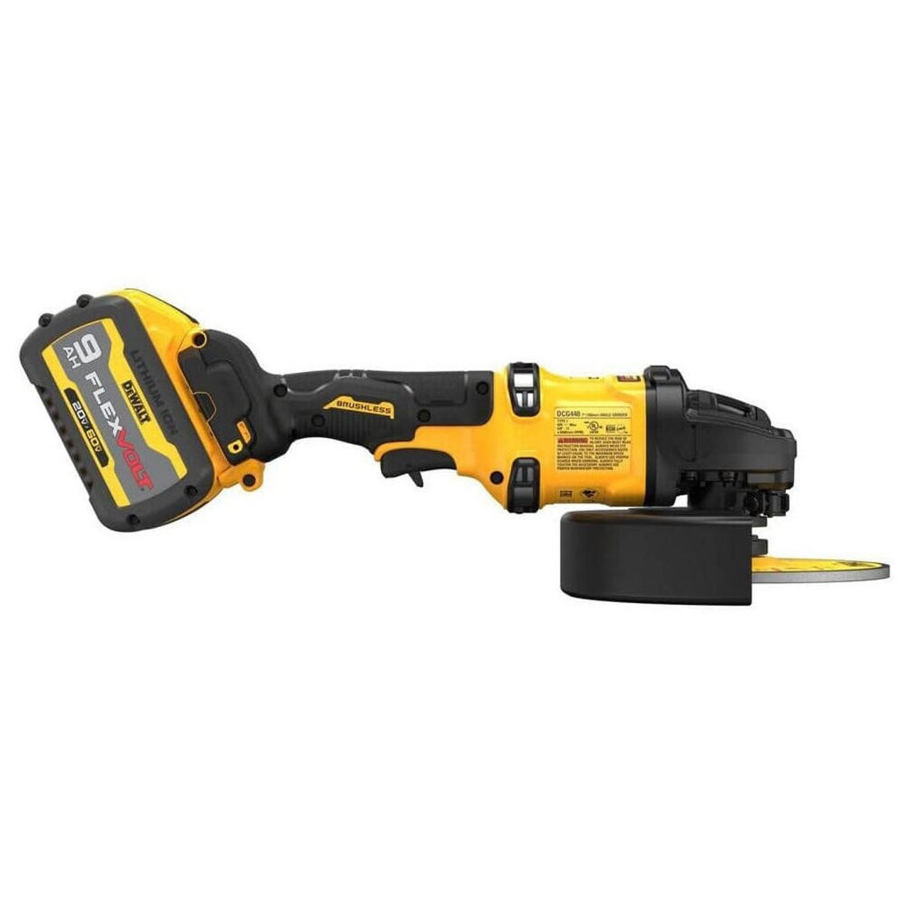 Dewalt DEWALT 60V Max 7 In. Brushless Cordless Grinder With Kickback Brake Kit DCG440X2 