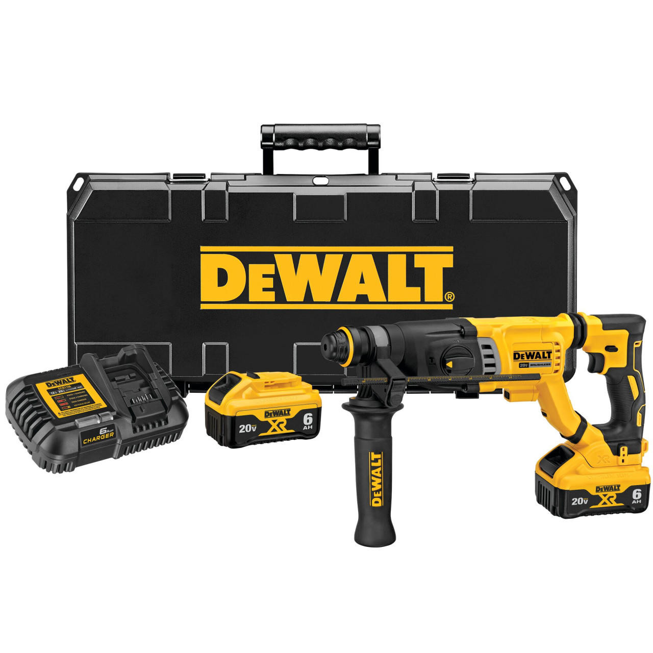 Dewalt DEWALT 20V Max Rotary Hammer, Sds Plus Kit, 1-1/8-Inch, Cordless DCH263R2 