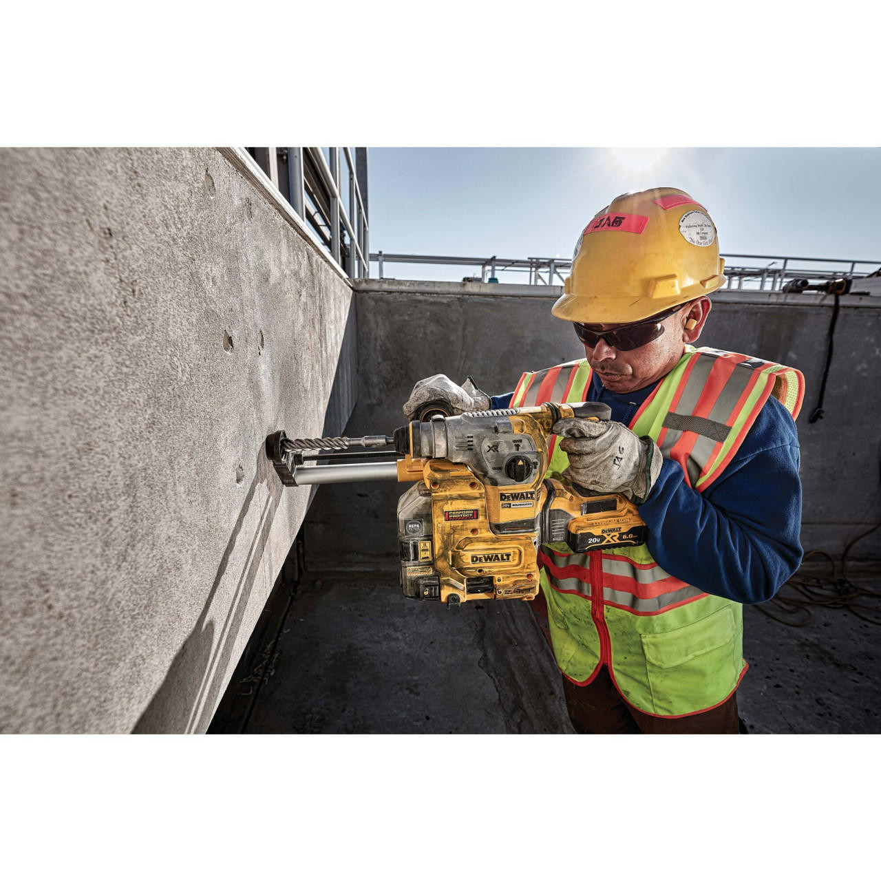 DEWALT 20V Max Xr Rotary Hammer Drill, L-Shape Sds Plus, 1-1/8