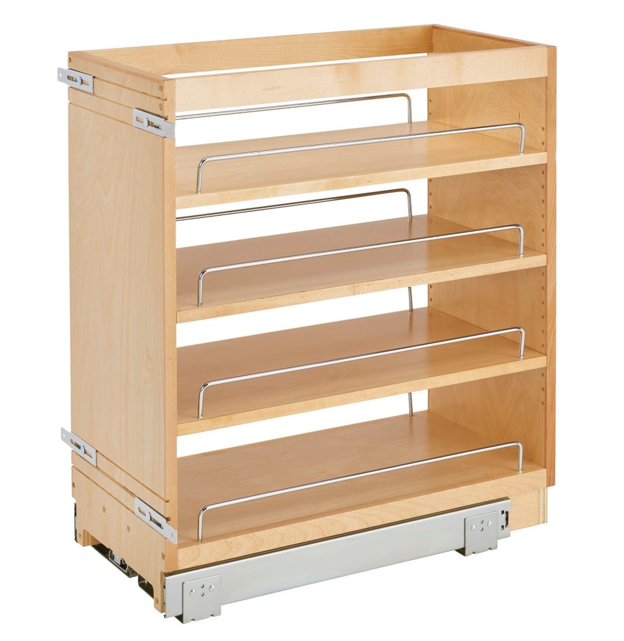 Rev-A-Shelf Base Cabinet Organizer Soft-Close Maple clear 448-BDDSC