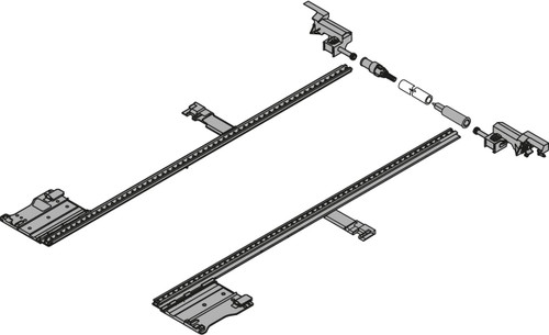  Blum LEGRABOX ZS7M650LU lateral stabilizer set, NL=650 mm, CW=1400 mm, full ext., for cutting to size 