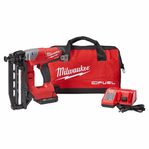  Milwaukee M18 FUEL 16ga Straight Finish Nailer Kit 2741-21CT 