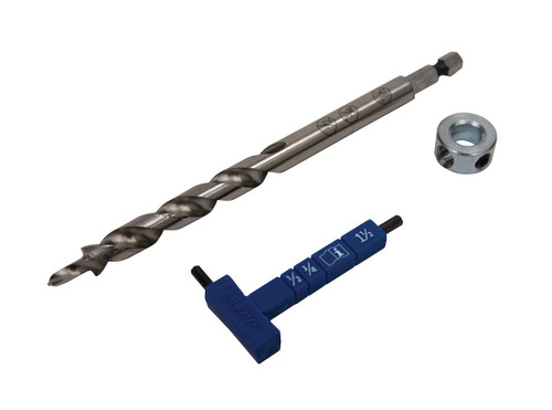 KREG Kreg Easy-Set Drill Bit with Stop Collar & Gauge/Hex Wrench KPHA308 