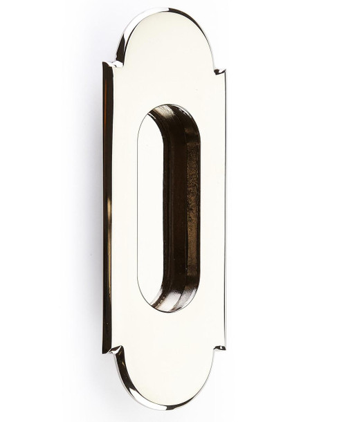  EMTEK 2205 1-7/8" X 5" #8 Solid Brass Flush Pull 