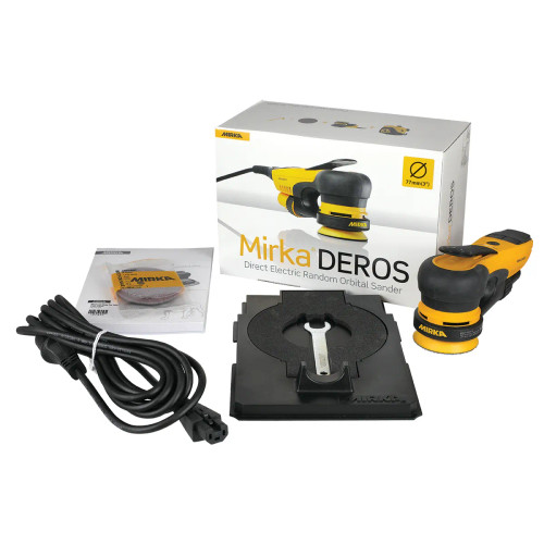 Mirka® DEROS 350XCV, 3" 5mm orbit, vacuum-ready finishing sander