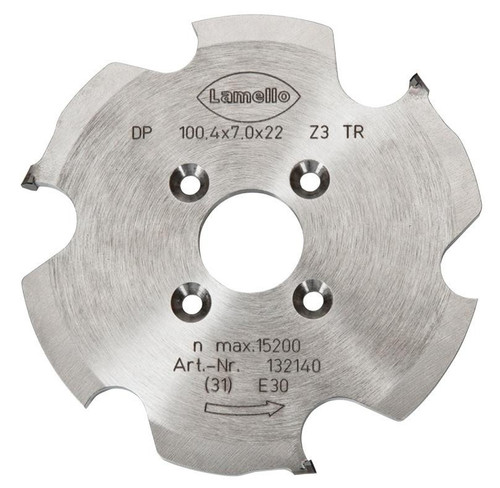  Lamello 132140 Zeta P2, P-System groove cutter, DP (Diamond), Ø 100.4 × 7 × Ø 22 mm, Z3, NL 4 