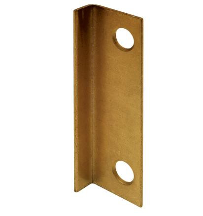 Compx Security Products CompX National C2001 formed strike, 1-3/4" x 1/2" with 3/16" form, no bolt hole Bright Nickel or Bright Brass 