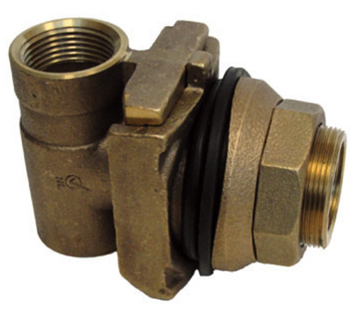 PT800NL 1" Pitless Adapter NO-LEAD 900LB MAX LOAD SLIDE STOP STYLE IS TOP LOAD