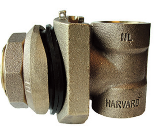 PT125NL 1-1/4" Pitless Adapter NO-LEAD 5000LB MAX LOAD SLIDE STOP STYLE IS A U CUP