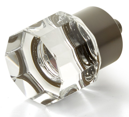 Schaub City Lights 55 Series 1-1/8" Diameter Cylindrical Faceted Glass Cabinet Knobs