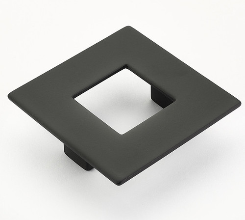 Schaub Finestrino Pull, Flat Square, Overall: 3-1/2" x 3-1/2", 2-1/2" 64 mm center to center