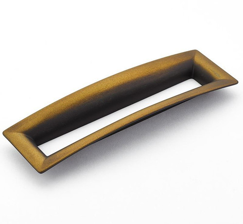  Schaub Finestrino Pull,  Flared Rectangle, Overall: 7" x 2-1/8", 6-5/16" (160mm) center to center 