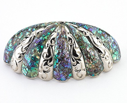 Schaub Imperial Shell Series 3" (76mm) Center to Center Imperial Shell Cup Pull in Polished Nickel