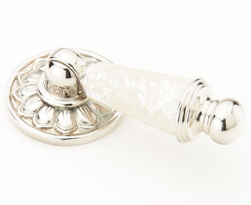 Schaub Mother of Pearl,Symphony Pendant Pull, Polished Nickel, 2-3/4" Overall Length