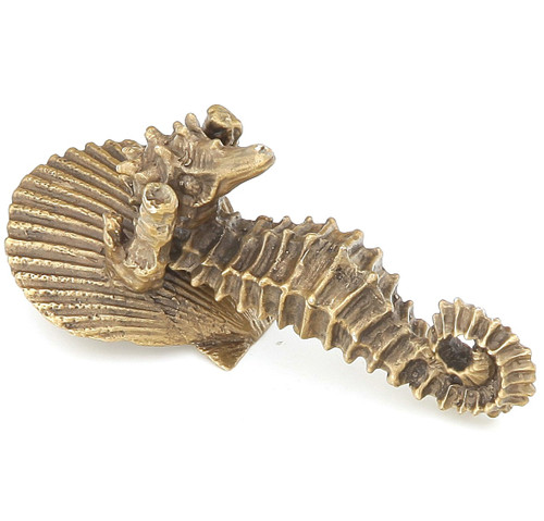 Schaub Symphony, Seahorse Knob in a Estate Dover Finish 3" In Length