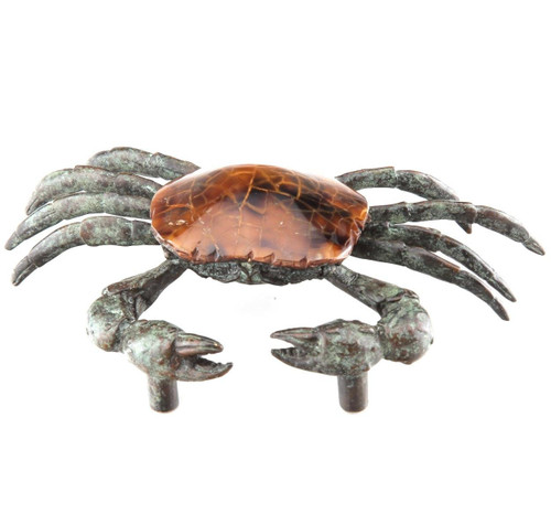  Schaub Symphony, Sea Crab Pull, with a Tiger Penshell Inlay Neptune Designs 1-5/8" Centers 