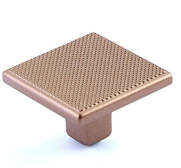 Schaub Quadrato Knurled Square Knobs 1-3/8" Width
