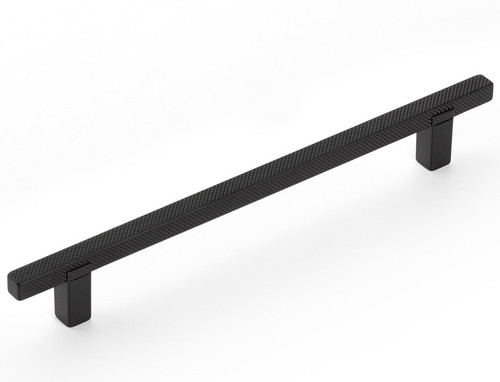 Schaub Quadrato Knurled Pull Bar Style Square  6-5/16" (160mm)" Center to Center