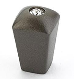  Schaub Skyevale 1/2" Diameter Square Knobs with a Inserted Crystal 