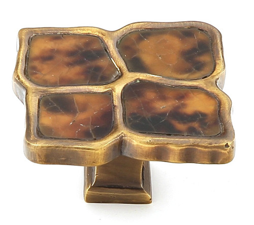 Schaub Schaub Symphony Knob Tiger Penshell with Estate Dover Finish 1-1/2" dia