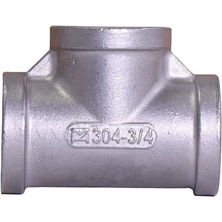 Aqualine Stainless Steel Tees 304 Material 1/8" thru 4" 