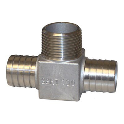 Stainless Steel Insert Hydrant Tees Insert x MPT 3/4" thru 1"