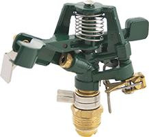 Buckner-Superior AQUALINE Z50 1/2" Zinc adjustable impact sprinkler w/ 9/64 nozzle & anti-backsplash 