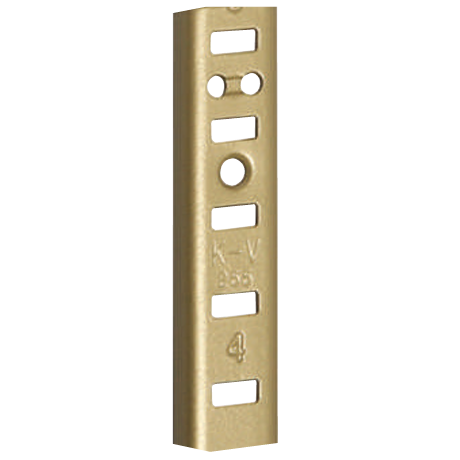 Knape & Vogt 255 Aluminum Brass Shelf Standards 18" thru 72"