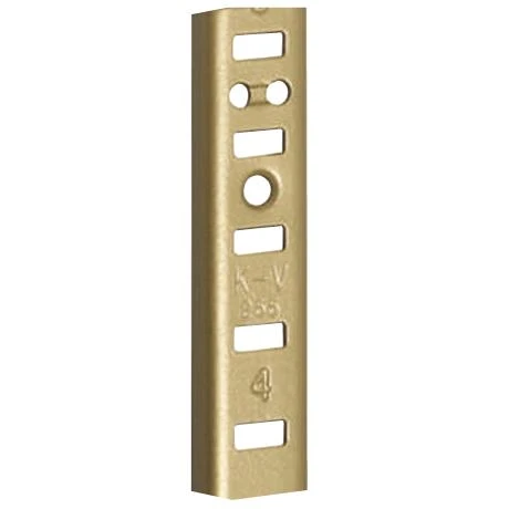  Knape & Vogt 255 Aluminum Brass Shelf Standards 18" thru 72" 