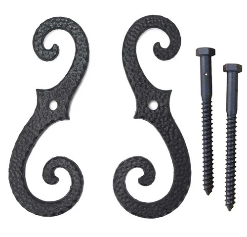 John Wright Company Scroll Shutter Dog Stippled, Large (Sold in Pairs) 088255