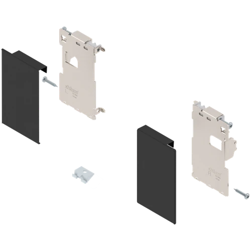 Blum ZI7.0MS0 LEGRABOX  Interior Front Fixing Bracket Set Carbon Black Matt